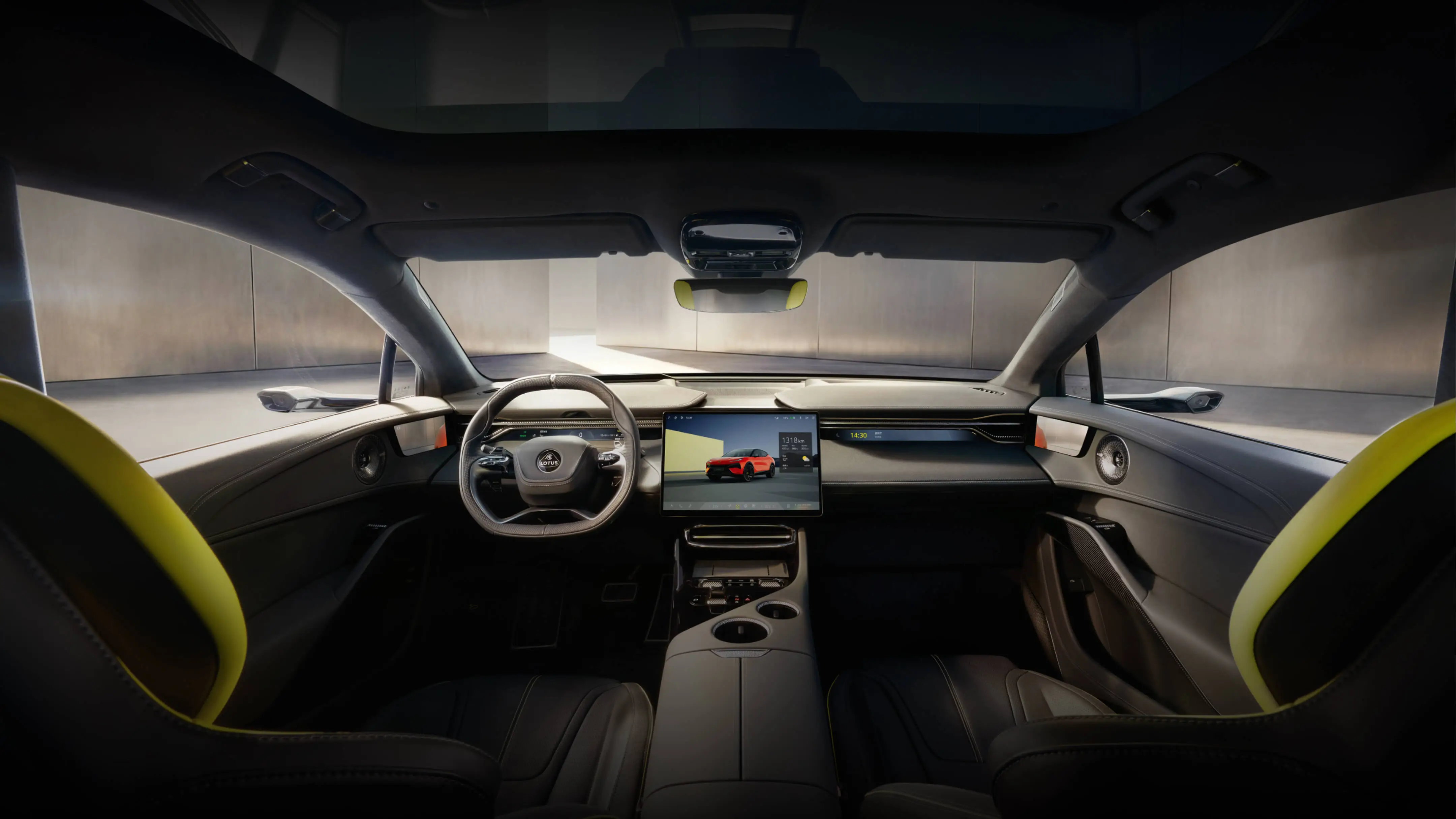 Cockpit digitale di Lotus Eletre X